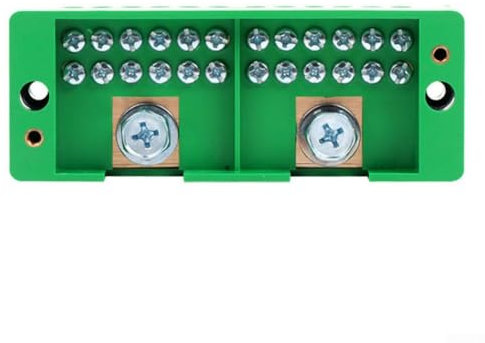 Zuverlässiger Messingleiter-Klemmblock, 2-in-12-Out-Drahtabzweigdose