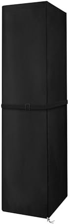 Dokon Heizstrahler Abdeckung Wasserdicht Terrassenheizer Schutzhülle mit Reißverschluss, Winddicht Anti-UV Robustes 420D Oxford-Gewebe Wetterschutzhülle, Abdeckhaube für Heizpilz, 221x61x53cm