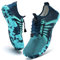 IceUnicorn Barfußschuhe Damen Herren Breite Traillaufschuhe Zehenschuhe Unisex Schwimmschuhe Strandschuhe Aquaschuhe(BlauGrün, 42EU)