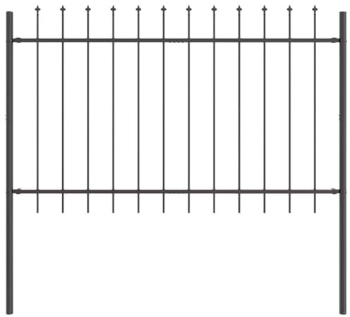 vidaXL Recinzione per Giardino WOERDEN 1,7 x 1,2 m Grigio