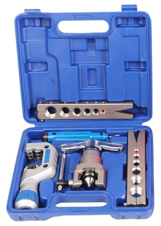 Complete Tube Flare Tool Extension Kit Eccentric Expander for Copper and Aluminum Tubes with Pipe Cutter