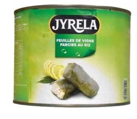 JYRELA Feuilles de Vigne Farcies au Riz 2kg/Boite - Livraison Gratuite France (1 boite)