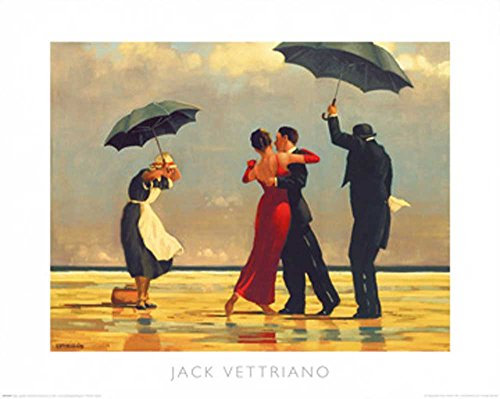 empireposter Vettriano, Jack - The Singing Butler - Kunstdruck Artprint Gemälde Tanz Paar Paare - Grösse 50x40 cm