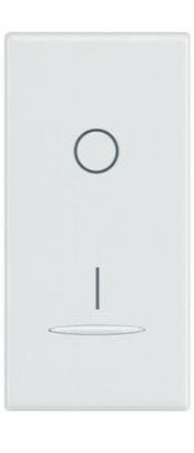 Interruttore Bipolare con copritasto 2P 16AX 250Vac - 1M