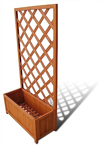 vidaXL Pflanzkübel mit Rankhilfe 70 x 30 x 135 cm