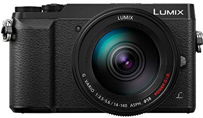 Panasonic Lumix GX80H | Appareil Photo Hybride Compact + Objectif Lumix 14-140mm (Capteur 4/3 16MP, Double stabilisation, Viseur, Écran inclin. tact., AF DFD, Vidéo 4K) Noir – Version Française