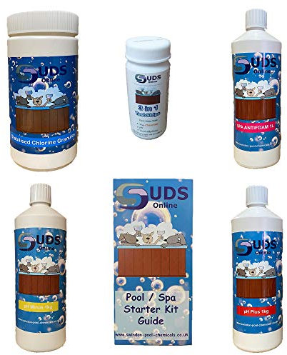 SUDS-ONLINE Large Hot tub water treatment kit chemical starter kit spas