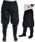 MAYLYNN Mittelalter Hose mit Taschen und Schnürung Wikinger Kelte, schwarz, Größe:M