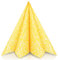 GRUBly® Servietten GELB, Stoffähnlich [50 Stück], Hochwertige gelbe Servietten, Tischdekoration für Hochzeit, Geburtstag, Feiern, Sommer, Frühling, Ostern, 40x40cm, AIRLAID QUALITÄT