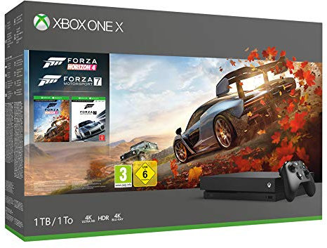 Xbox One X 1TB + Forza Horizon 4 + 14gg Xbox Live Gold + 1 Mese Gamepass [Bundle]