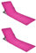 Benelando 2X Strandmatte in pink faltbar mit Rückenlehne - Gartenliege Sonnenliege Matte Strand Liege