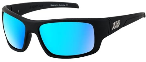Dirty Dog Mens Stray Satin Sunglasses - Black/Ice Blue
