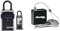 Master Lock Connected Key Safe + Retractable Tether [Bluetooth or Combination Access] [Shackle] [Outdoor] - 5440EURD + 5490EURD - Select Access Smart Key Lock Box