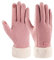 ZASFOU Damen Winter Warm Touchscreen Handschuhe mit Fleece Gefütterte Strick winterhandschuhe für Kaltes Wetter,Rosa,M