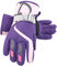 XIAOHAWANG Winter Jungen Mädchen Skihandschuhe Kinder Warm Wasserdicht Fäustlinge Fleece Snowboard Handschuhe für Kinder (Lila, L)