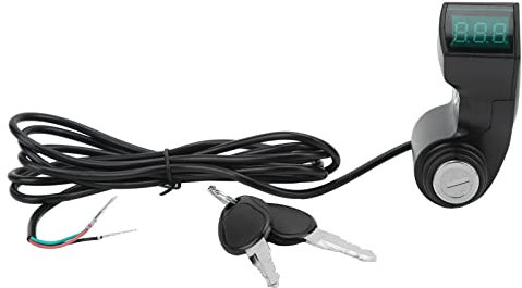 Elektroroller Zündschloss, 3 poliger Stecker Ein Knopf Start, E Scooter Ignition Schalterschloss mit 2 Schlüsseln, Kompatibel mit KUGOO für M4 Scooter