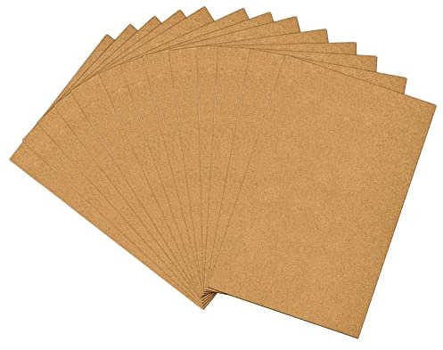 WANDIC Cork Adhesive Sheets, 10 Pieces A4 Self-Adhesive Squares Rectangle Board for Office Memo Pin Message Boards DIY Crafts