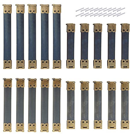 Zasvec Schnappverschluss für Taschen 20 Stücke Metall Interne Flex Rahmen Kuss Schließe Verschlüsse für Taschen Federverschluss für DIY Handwerk Geldbörse Tasche