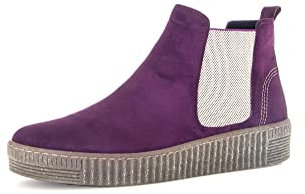 Gabor Damen Chelsea Boots, Frauen Stiefeletten,Wechselfußbett,Best Fitting,uebergangsschuhe,uebergangsstiefel,Dark-Orchid (fumo),40 EU / 6.5 UK