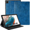 Zinibri Custodia Cover Compatible con Samsung Galaxy Tab A8 Tablet 10,5 Pollici 2021 2022 SM-X200/SM-X205/SM-X207 Pelle PU Protettiva Multi Angoli Supporto Case Auto Sveglia/Sonno,Lago Blu