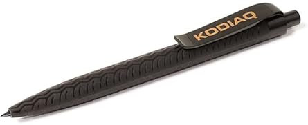 Skoda AVF37-131 Kugelschreiber schwarz, mit Reifenprofiloberfläche, mit KODIAQ Schriftzug