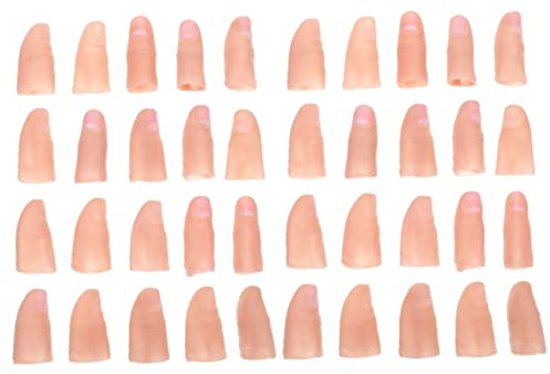 TOYANDONA 40 STK Simulation Von Magischen Requisiten Tricks Finger Gefälschter Daumen Gefälschtes Messer Mit Kunstblut Zauberer Daumen Mehrzweckwerkzeug Multitools Boutique Prothetik