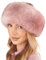 Futrzane Siberian Mütze mit Fellrand - Fellmütze Damen - Pelz und Leder Hut (S, Rosa - Rosa Siberian)