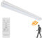 Long Life Lamp Company 40W LED Microwave Sensor Ceiling Batten Light Fitting 4 feet Remote Control Dimmable 6500k MSBL40
