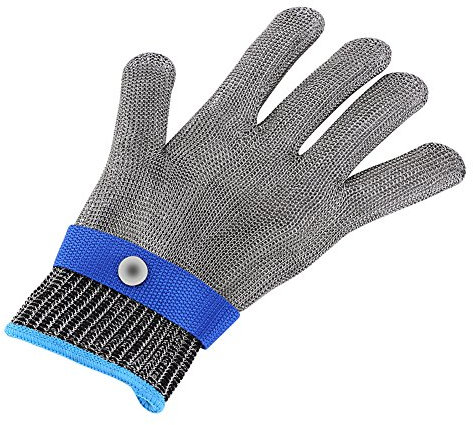 Gant de Protection Résistant aux Coupures, Maille en Acier Inoxydable, Gant Métallique, Couteau, Gant de Coupe, Mandoline pour L'écaillage des Huîtres