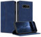 Mo-Beauty Hülle Kompatibel mit Samsung Galaxy Note 8, Handyhülle Samsung Note 8, Galaxy Note 8 Hülle, PU Leder Flip Klappbare Schutzhülle Magnet Ledertasche Klapphülle für Samsung Note 8(Blau)
