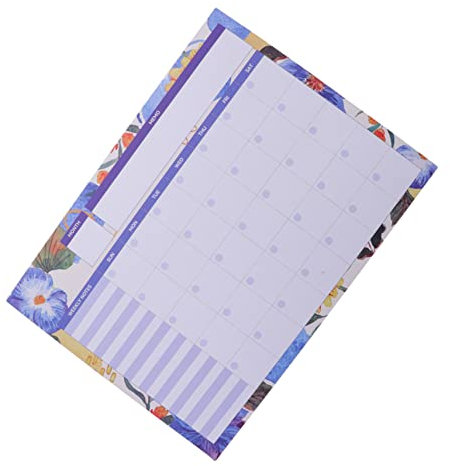 MAGICLULU 1 Englischer Versionsplan Tischarbeitskalender Tagesplanungskalender Essensplaner Notizblock Zeitplan Kalender Mini-tagesplaner Umblättern Papier Student Schreibtischkalender