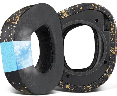 SOULWIT Kühlgel Ersatzpolster Ersatz Ohrpolster für Turtle Beach Stealth 700 Gen 2/700 Gen2 MAX Wireless Gaming Headset, Polster mit EIS-Seide-Stoff, Geräuschisolierung aus Schaum