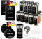 SAEIV Umweltfreundlicher Kappen aus Akazienholz Gewürzgläser orbicular -Set | 12 Gewürzdosen Mit Gewürzetiketten | Perfekte Organisation Küche Gewürz Organizer | 100ml Gewürzbehälter aus Glas