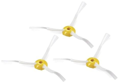 INF Pack de 3 cepillos Laterales para iRobot Roomba Serie 500/600/700, Accesorios recambios, cepillos Laterales Fabricados en ABS y Nylon, Blanco