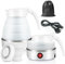 Faltbarer Wasserkocher, Piashow 600ml Camping Wasserkocher Mini Reisewasserkocher Faltbar Silikon Wasserkessel mit 2 Faltbecher, Reise Wasserkocher Faltbar Elektrisch Klein für Camping, Reise, Outdoor