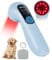 LLLT Cold Laser Therapy Device with Protective Magnetic Cover, 5 * 808nm & 10 * 650nm Human/Vet Handheld Infrared Red Light Therapy, Pet Dogs Treatment Device for Muscle Pain Relief & Improve Healing