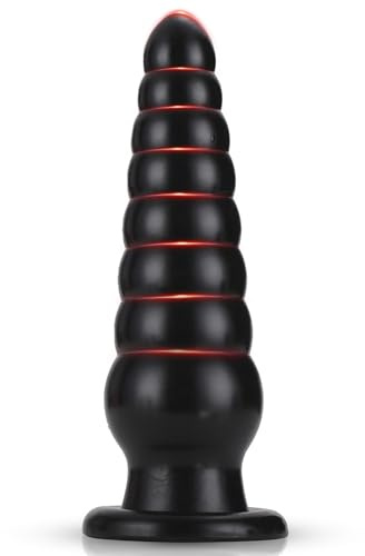 260mm Perles Anales Géant avec 8 Perles Anal & Ventouse,Large Enorme Grosse Analdilos,Extra Grand Plug Anal Gode Femme,Jouet pour Homme Femme (Noir)