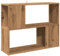 vidaXL Bücherregal/Raumteiler Artisan-Eiche 80x24x63 cm, Bücherschrank, Standregal, Büroregal, Raumteiler, Aktenregal, Aufbewahrungsregal, Raumtrenner