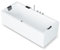 AQUADE Acryl Badewanne 170x75 cm Modell: ULM Badewannen Komplettset - Wählen Sie Ihre perfekte Wanne: Ab-Überlauf mit Zulauf, Wannenrandarmatur, Nackenkissen, LED