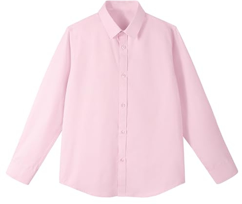 LOLANTA Chemise Manches Longues pour Garçons - Mariages & Communion | Idéal pour cérémonies, Mélange de coton doux, Plusieurs couleurs disponibles, Coupe régulière confortable, 2-14 ans