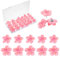 30 Stück Blumen-ReißZwecken für Korkplatte, Pinnwand Pins Pinnwandnadeln Rosa Niedliche Reißnägel Dekorative Blumen Stecknadeln für Korktafeln Fotowand Whiteboard Karte
