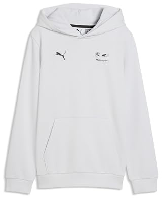 PUMA Jugendliche BMW M Motorsport Essentials Hoodie 164, Silver Mist Gray