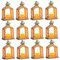 Xoeryoy 12pcs Memorial Lantern, 4x3x6in Linternas conmemorativas Decorativas con batería con Bucle Colgante, cestas de Regalo de simpatía