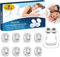8 PCS Schnarchstopper, Anti Schnarch Nasenclip, Nasenklammer Schnarchen Stoppe, Nase Dilator, Wiederverwendbare Schnarchen Stopper (White)