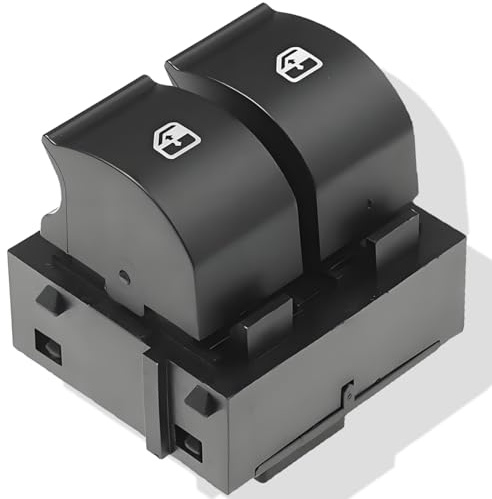 ZAMDOE 735451232 Fensterheber Knopf für FIAT Grande Punto [2005 2006 2007 2008] Fensterheber Schalter Fahrerseite Ersatzteile