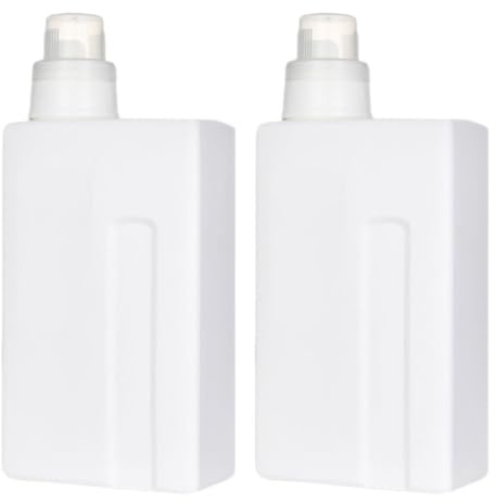 HEALSOPTHY Bouteilles Rechargeables Portables et Étanches en PE pour Lessive Liquide Lot de 2 1000ml Maison et L'hôtel