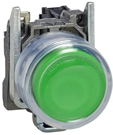 Schneider XB4BP31 Drucktaster, Silikonkappe, 1S, tastend, Grün