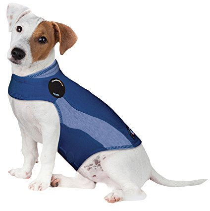 Thundershirt mens Thundershirt Beruhigungsweste Hundemantel für Ängstliche Hunde Dog Anxiety Jacket, Blue, Small UK