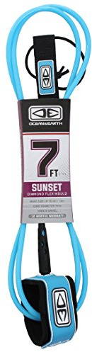 Ocean and Earth Sunset Moulded Black Leash - 7ft 0