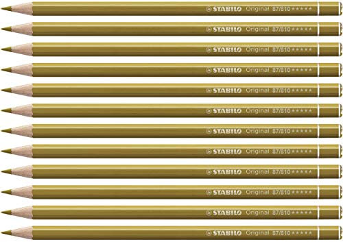STABILO - Premium-Buntstift - Original - 12er Pack - gold